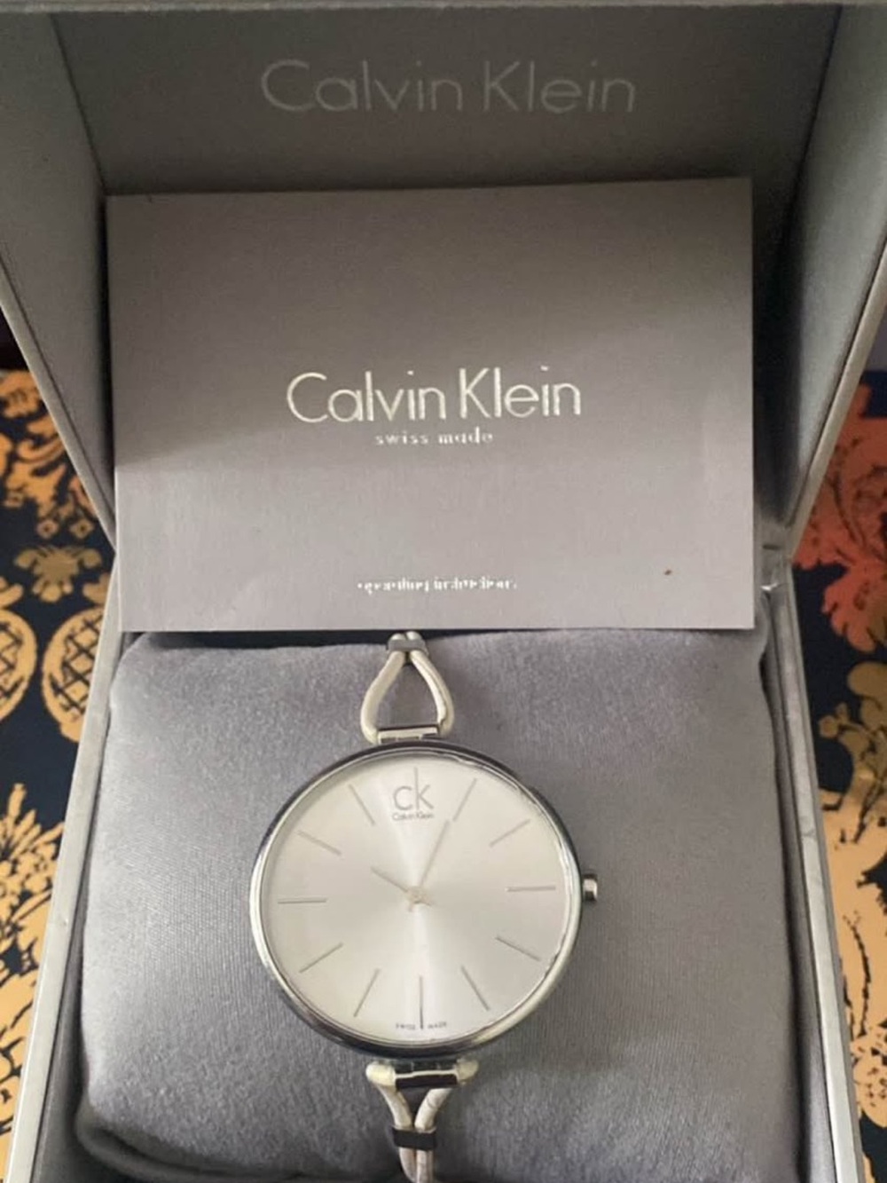 Calvin Klein Men's Silver Minimalist Round Watch